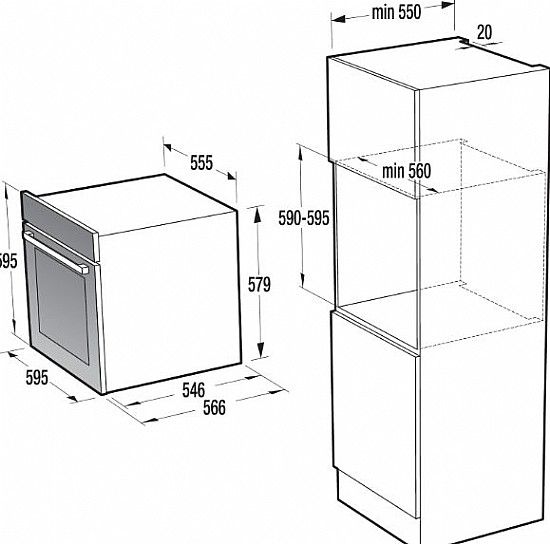 ���� ���� GORENJE BO747 S 30X �������