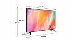 טלוויזיה חכמה ''50 UHD 4K מבית SAMSUNG סמסונג דגם UE50AU7100 | - פסגת החשמל