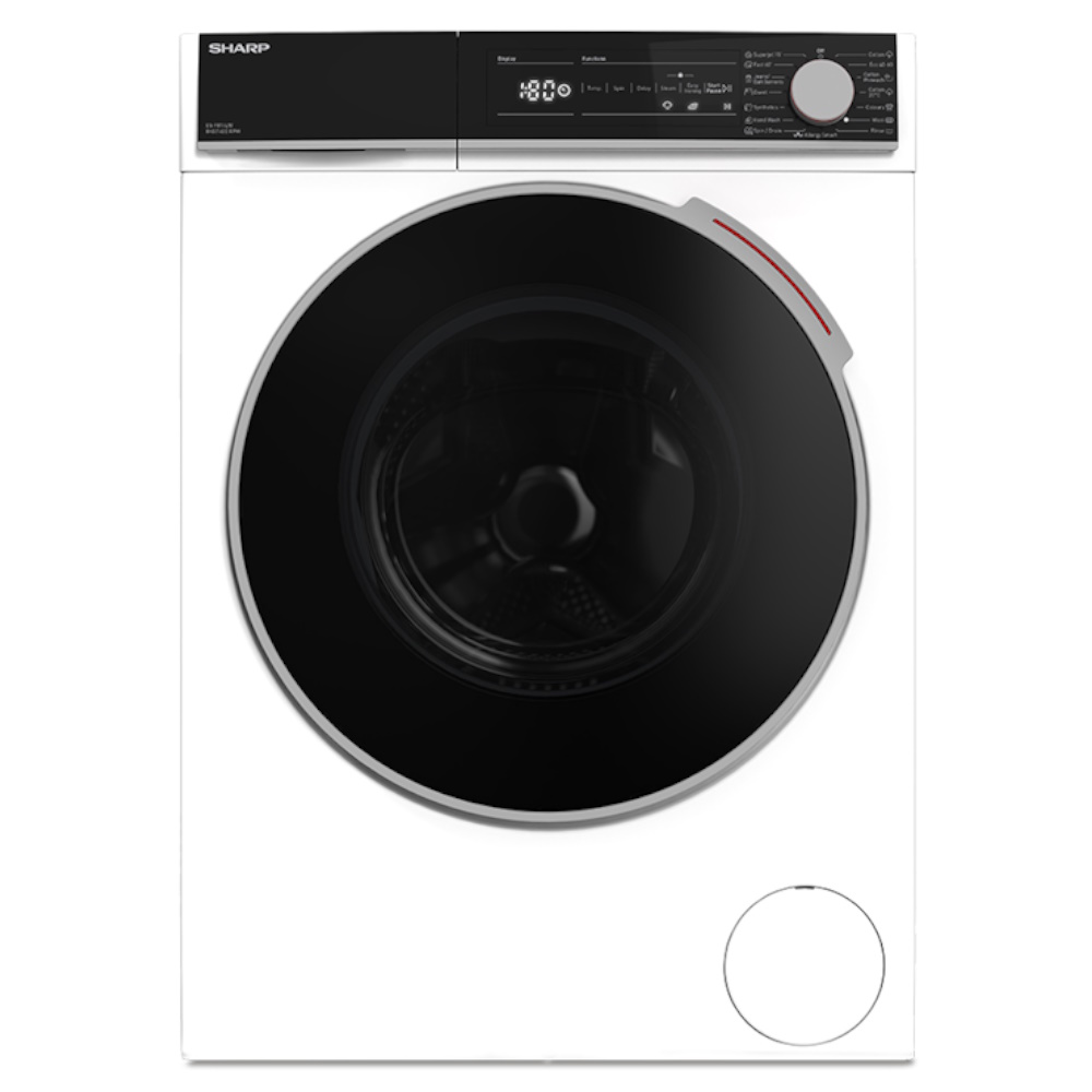מכונת כביסה SHARP דגם ES-F814LW עם קיבולת 8 ק"ג, תצוגה דיגיטלית ומנוע אינוורטר חסכוני מכונת כביסה SHARP דגם ES-F814LW עם קיבולת 8 ק"ג, תצוגה דיגיטלית ומנוע אינוורטר חסכוני