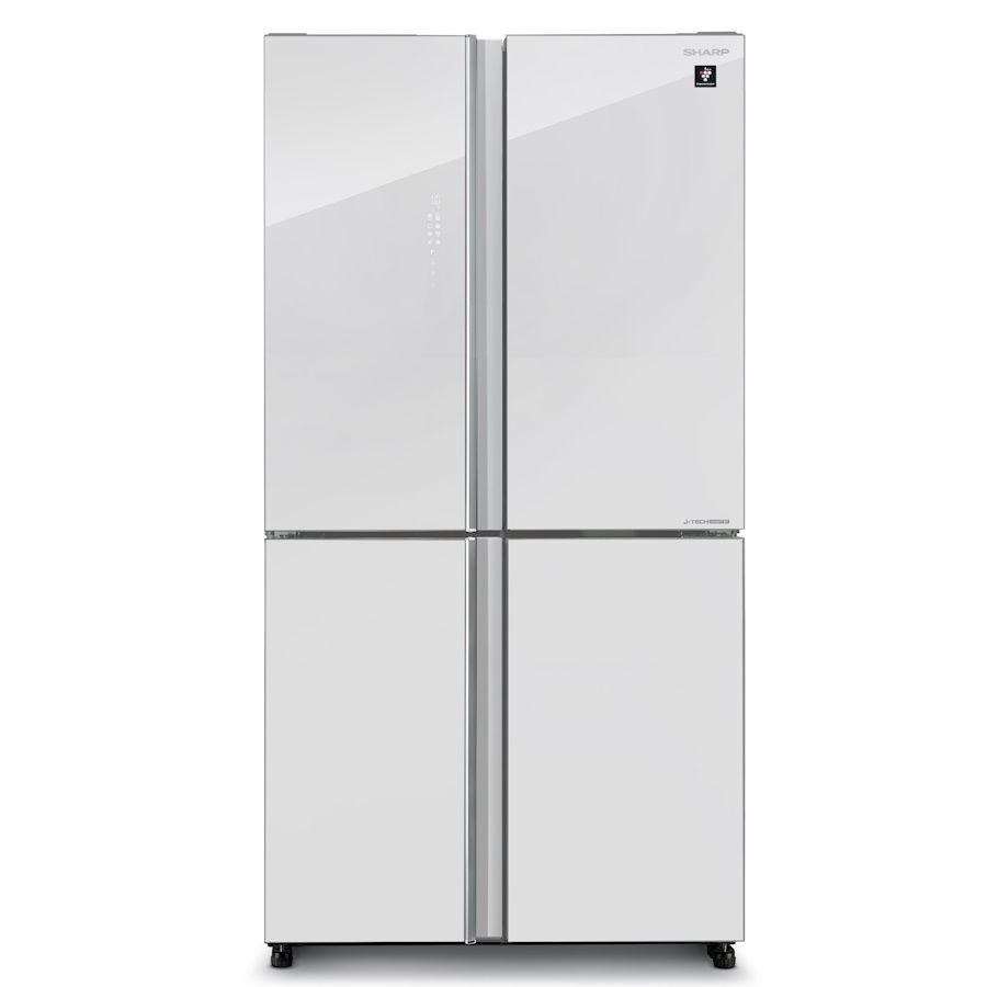 מקרר Sharp SJ-8590WH חזית זכוכית לבנה מקרר Sharp SJ-8590WH חזית זכוכית לבנה