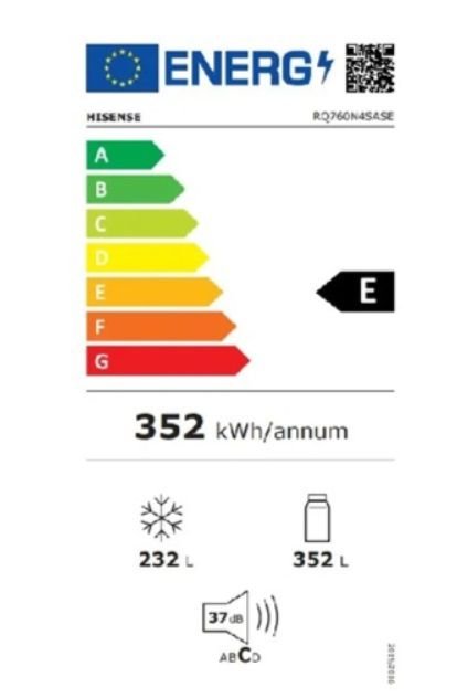 ���� ������ 4 ����� 584 ���� ��� Hisense RQ760N4SBFE �� �����