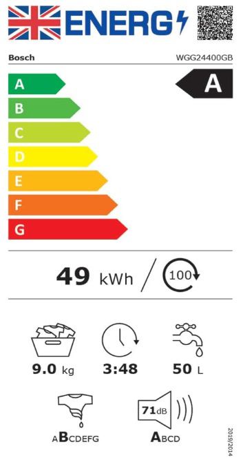����� ����� ��� ���� 9 �"� Bosch WGG24400GB ��� - ����� ������