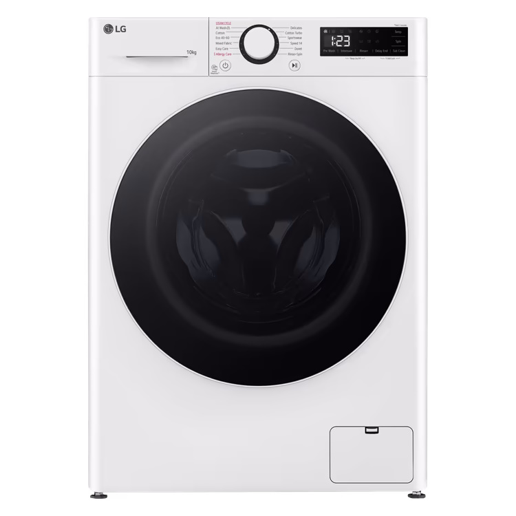 מכונת כביסה פתח חזית 10 ק"ג LG אל ג'י דגם WF10114WBW מכונת כביסה פתח חזית 10 ק"ג LG אל ג'י דגם WF10114WBW