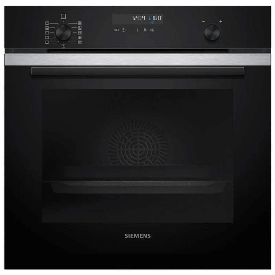 תנור בנוי Siemens HB278GFS3 שחור צילום חזית תנור בנוי Siemens HB278GFS3 שחור צילום חזית