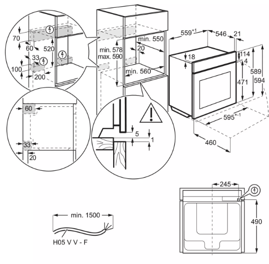 ���� ���� �������� ��� AEG OS6PB50AK �� AirFry ������ �������� ����� ������