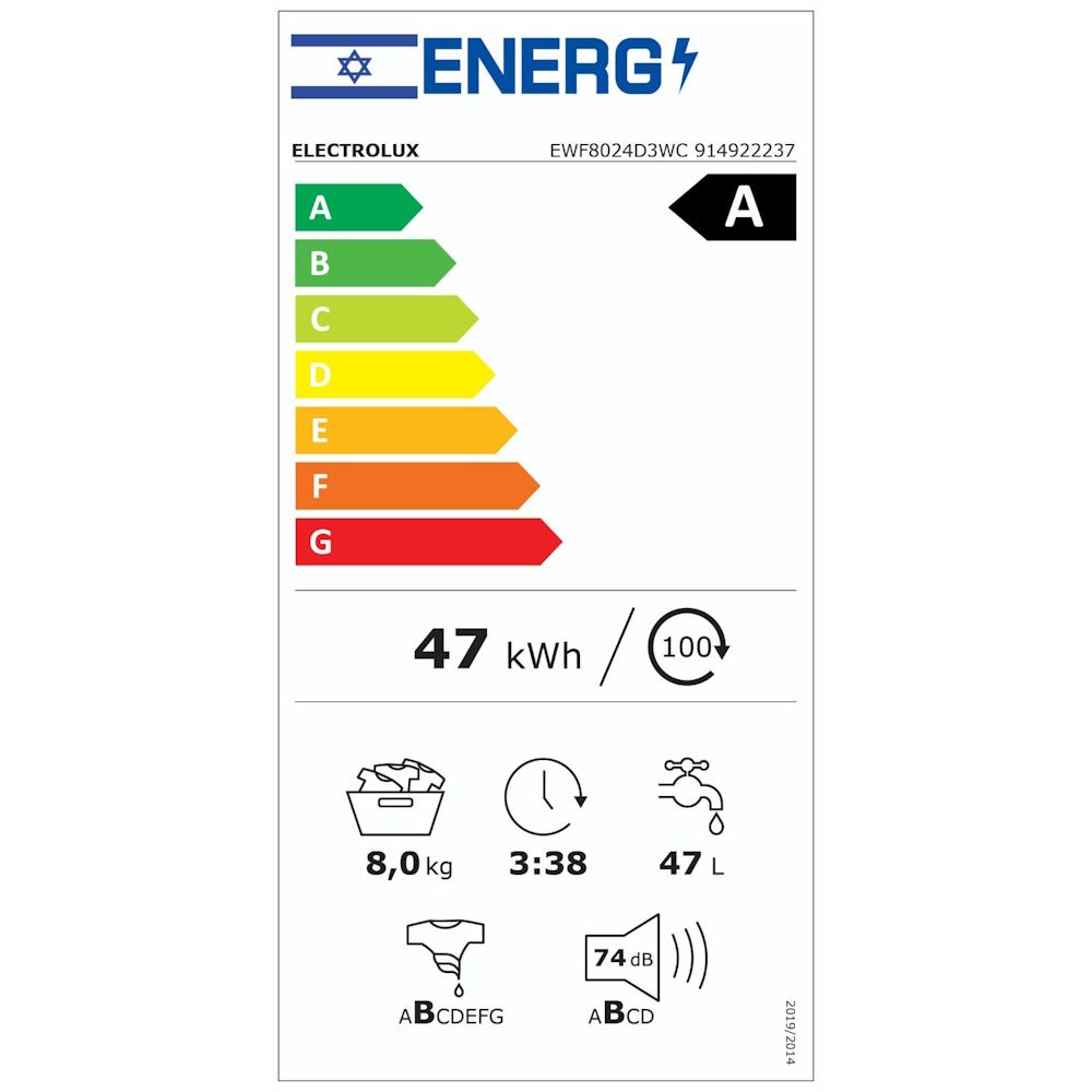 ����� ������ ����� �� ����� ����� Electrolux EWF8024D3WC - ������ �����