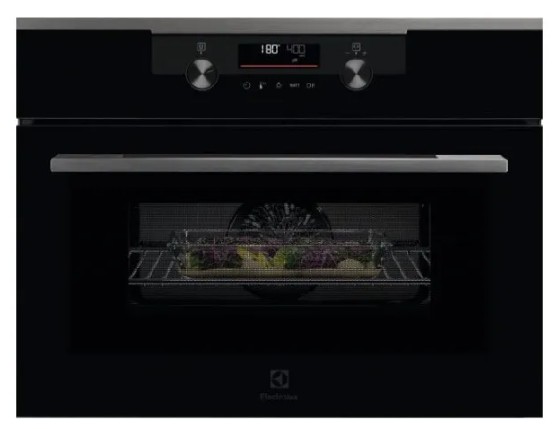 חזית תנור משולב מיקרוגל Electrolux EVL6E46H זכוכית שחורה חזית תנור משולב מיקרוגל Electrolux EVL6E46H זכוכית שחורה