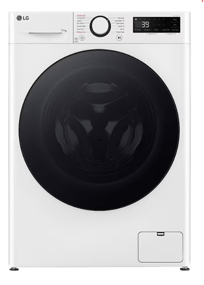 מכונת כביסה פתח חזית 11 ק"ג LG דגם WF11114WBB חזית מכונת כביסה פתח חזית 11 ק"ג LG דגם WF11114WBB חזית