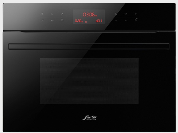 תנור בנוי משולב מיקרוגל Sauter Cuisine 7610B שחור תנור בנוי משולב מיקרוגל Sauter Cuisine 7610B שחור