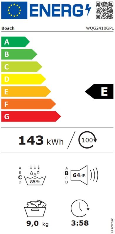 ����� ����� 9 �� Bosch Serie 6 WQG2410GPL ����� ���