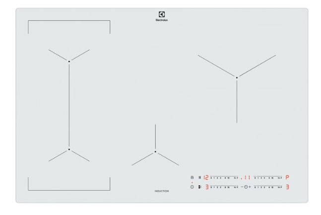 כיריים אינדוקציה 80 ס"מ Electrolux EIV83440CW לבן כיריים אינדוקציה 80 ס"מ Electrolux EIV83440CW לבן