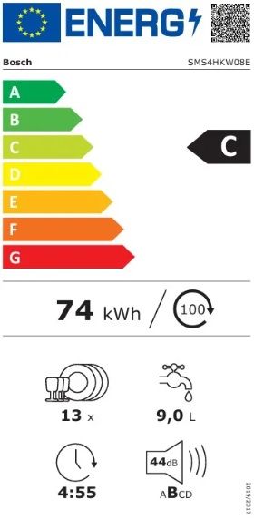 ���� ���� ��� 60 �"� Bosch Serie 4 SMS4HKW08E ��� 13 ������