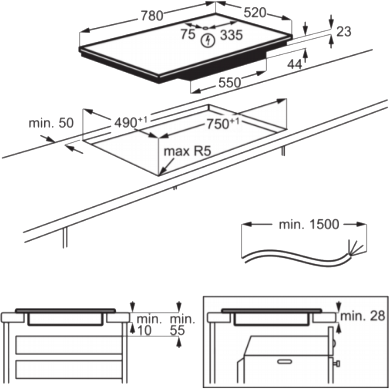 ������ ��������� 5 ����� ����� 80 �"� Electrolux EIV84550 Multizone ����� ������ - ���� �� ���� ���� - ����� ���� ������ �"� ������ �����